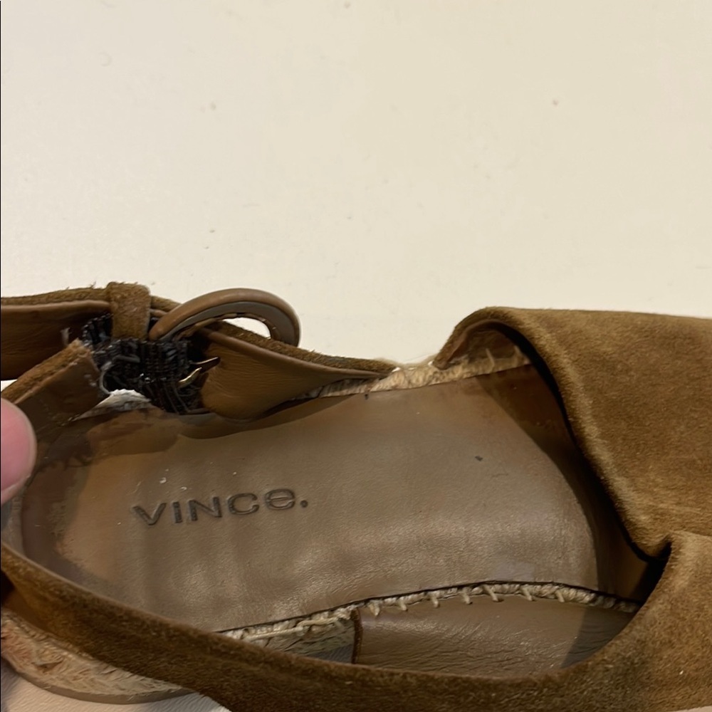 Vince Brown Linton Espadrille Slingback Shoes with Jute Sole - Picture 8 of 8